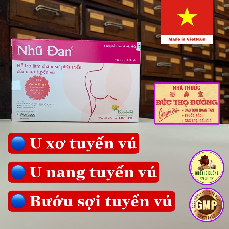 Nhũ Đan - Làm chậm sự phát triển của u xơ tuyến vú