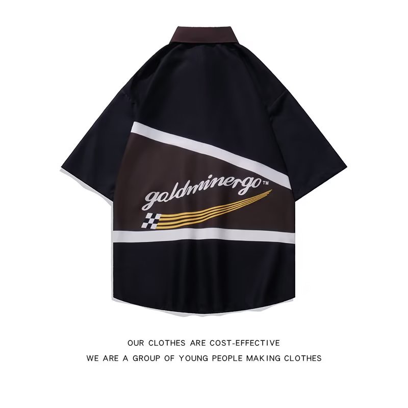 Áo polo Ngắn Tay Dáng Rộng Thời Trang Mùa Hè Hàn Quốc 2023 Dành Cho Nam Nữ