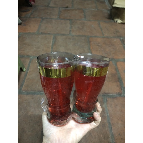 Cốc nến thuỷ tinh đại 1 cặp