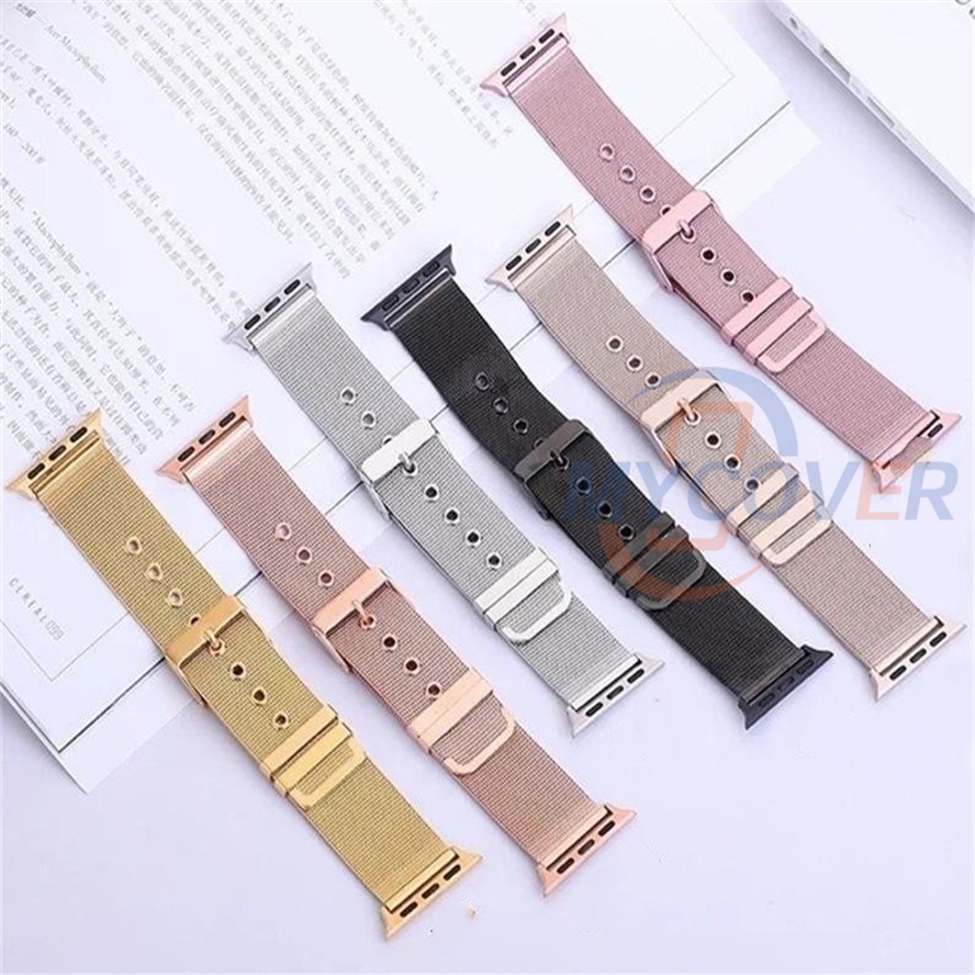 Dây Đeo Inox Cho Đồng Hồ Thông Minh Series Ultra 8 7 6 SE 5 4 3 2 1 Kích Thước 49mm 41mm 45mm 44mm 42mm 40mm 38mm