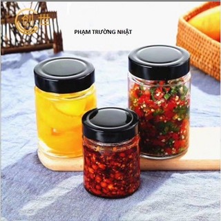 Hũ thủy tinh trụ tròn nắp thiết dày 100ml ,220ml | tùy chọn dung tích