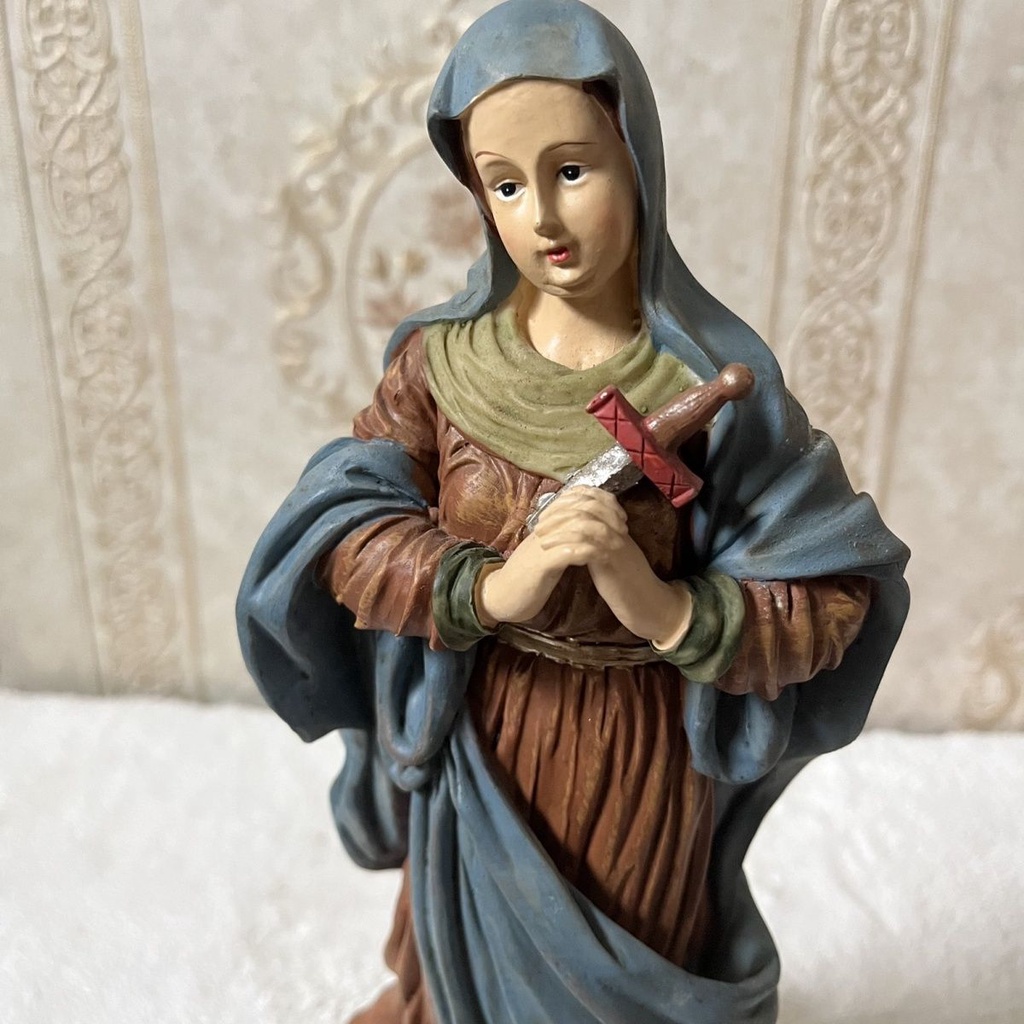 Tượng Công Giáo Bằng Nhựa Resin Kích Thước 26cm Phong Cách Retro