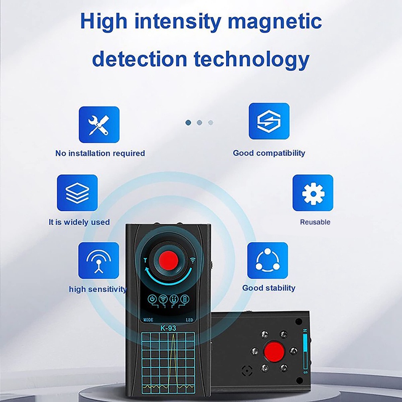 Máy Dò Camara Không Dây Cho Nhiều Mẫu Mã Đa Dạng Màu Đen