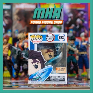 Chính Hãng Funko Pop: Demon Slayer - Mô Hình Tanjiro Kamado Water Dragon - Glow in the dark Boxlunch exlcuisve 873