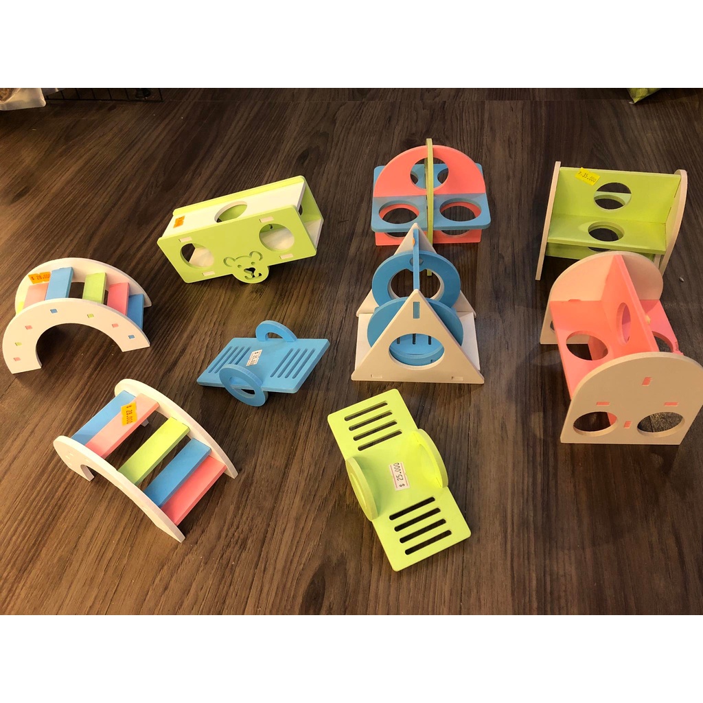Đồ chơi Hamster gỗ ép vui nhộn xinh xắn .