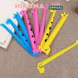 Thước kẻ cute 15cm - nhựa dẻo - thước kẻ dẻo ngộ nghĩnh - hikoma store