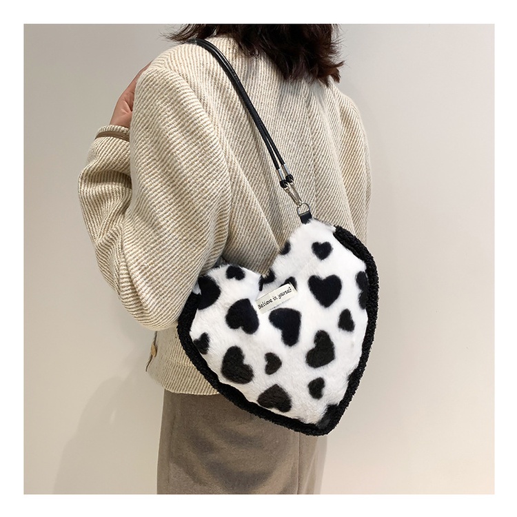 Túi Đeo JASMIN NOIR Chéo Vai Hình Trái Tim Đơn Giản Dành Cho Nữ