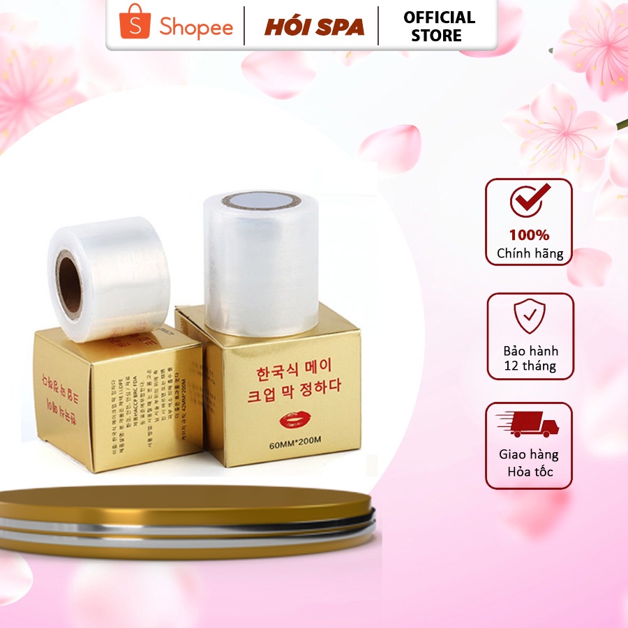 (Sale) Cuộn Nilong Hàn Quốc Dễ Bám, Màng Nilong Ủ Tê Lông Mày, Môi, Mí Kích Thước 4,2mmx(200 m/cuộn) (6mmx200)