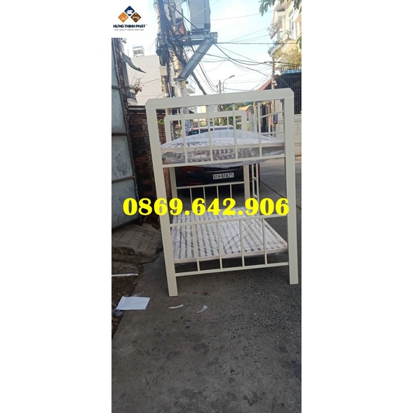 GIƯỜNG TẦNG BẰNG SẮT HỘP VUÔNG MIỄN PHÍ SHIP VÀ LẮP RÁP  cao cấp.  sdy.