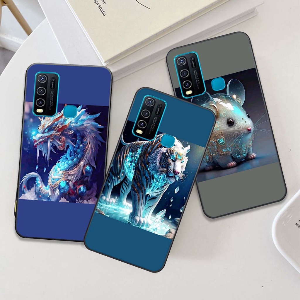 Ốp Vivo Y20 / Y20S / Y30 / Y50 / Y72 5G bộ hình 12 con giáp sang trọng