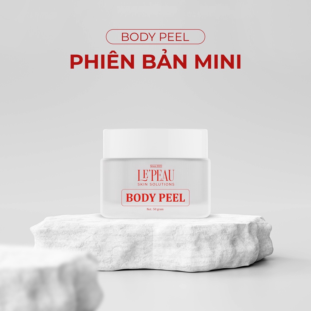 Peel da body toàn thân retinol mini LEPEAU, kem peel da toàn thân trắng sáng hỗ trợ hết thâm sạm 50gr | BigBuy360 - bigbuy360.vn