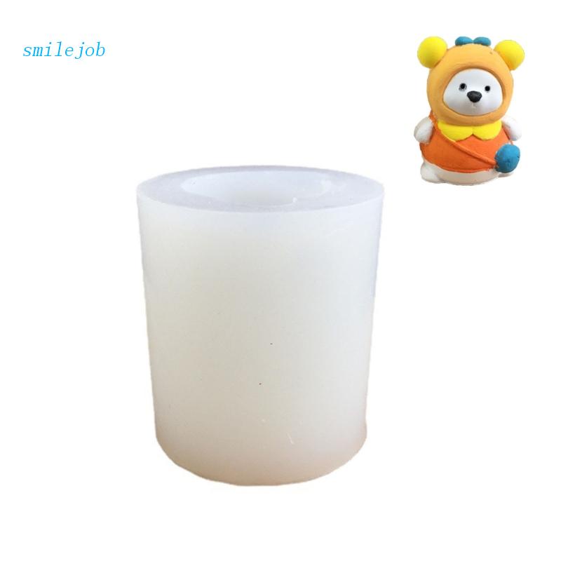 Khuôn Silicone Tạo Hình Làm Bánh Kẹo Hình Ba Lô Gấu Trang Trí Bàn