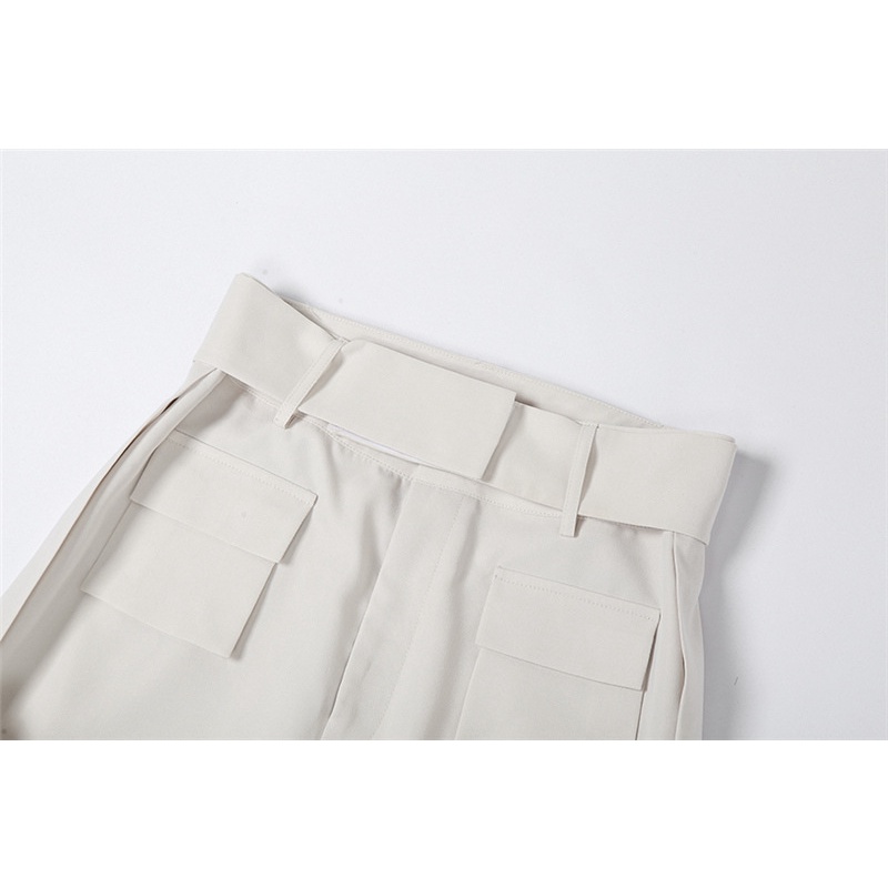 Quần Dài Eo Cao Dáng Suông Thắt Dây Trẻ Trung Hợp Thời Trang Cho Bạn Gái