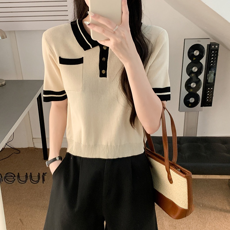 NRVP Áo Thun Tay Ngắn Dáng Ôm In Họa Tiết Độc Đáo Thời Trang Đường Phố Hàn Quốc Cho Nữ