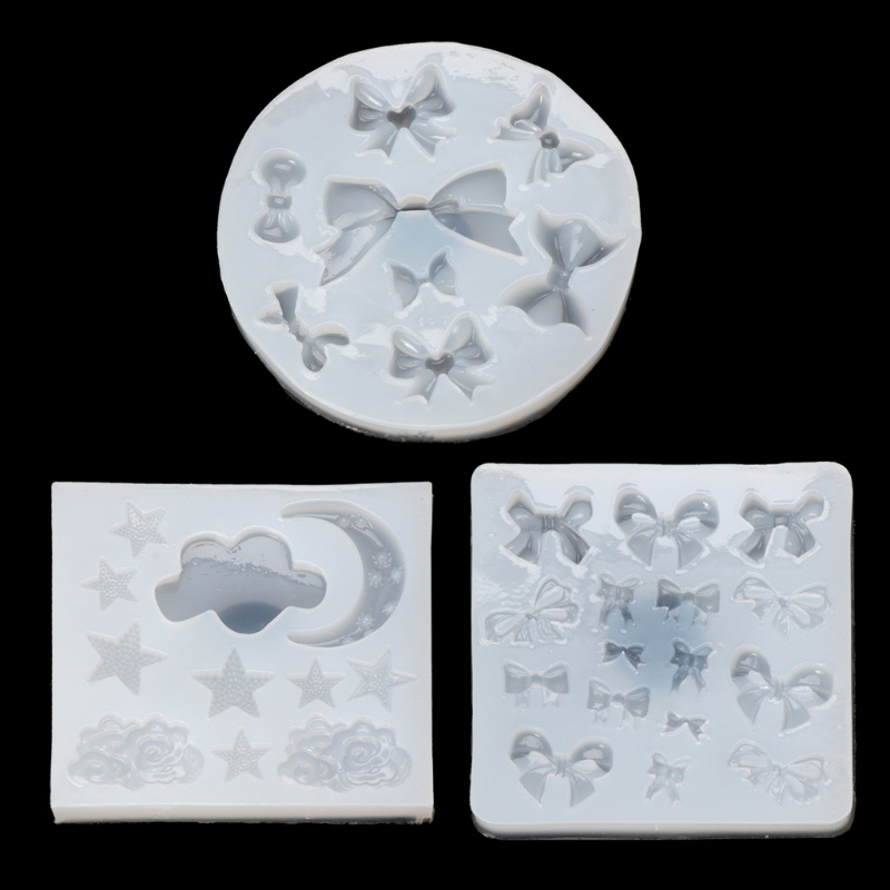 Khuôn Silicon Hình Trăng Sao Đám Mây Làm Trang Sức Thủ Công