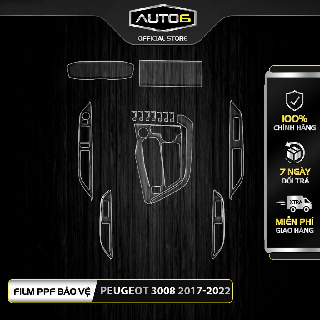 PEUGEOT 3008-5008: Phim PPF dán màn công tơ mét -  AUTO6 &lt;Made in Việt Nam&gt; chống xước, che phủ các vết xước cũ....