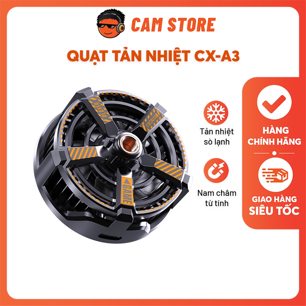 Quạt Tản Nhiệt Điện Thoại Memo CX-A3 - Hút Nam Châm, Tản Nhiệt Siêu Nhanh Cho Điện Thoại