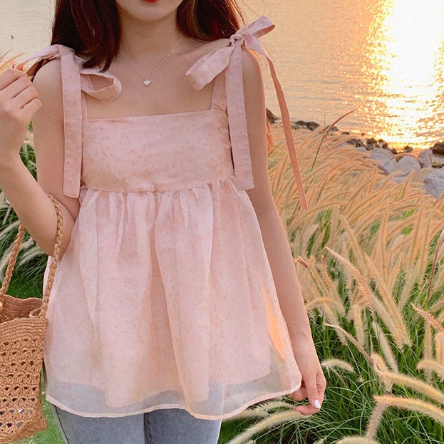 Áo Ống Phồng Không Tay Thời Trang Mùa Hè Dành Cho Nữ 2022