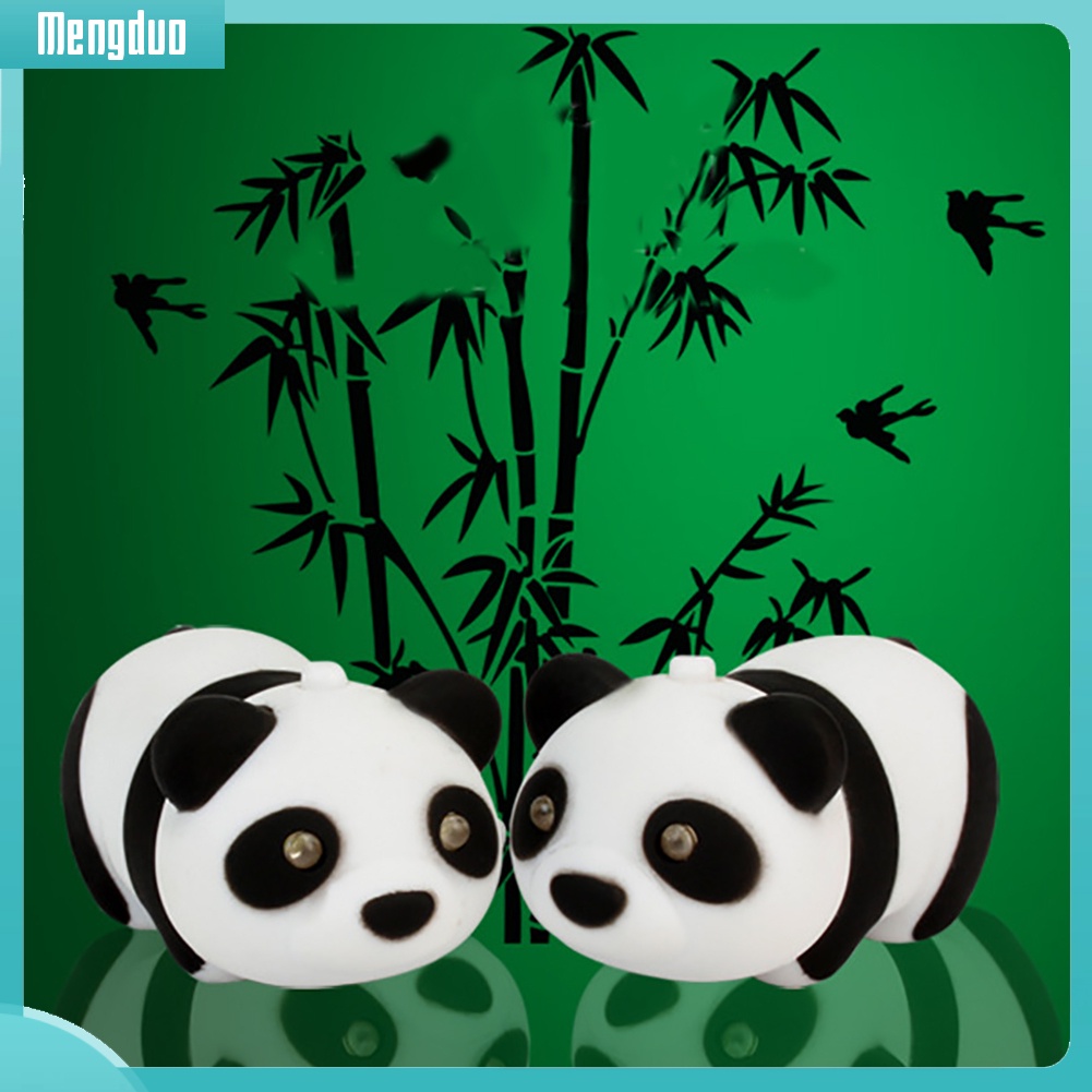 Móc Khóa Hình Gấu Trúc Có Đèn LED Dễ Thương