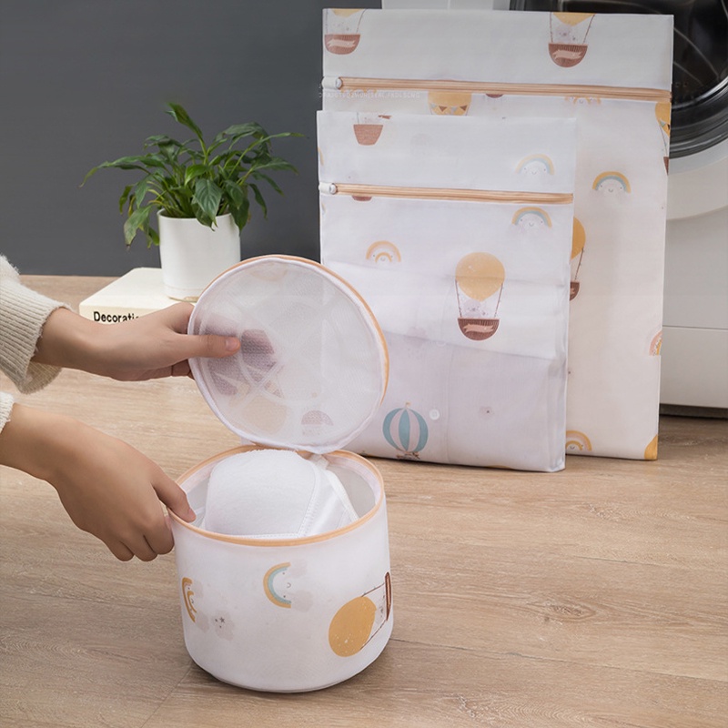 Túi Giặt Đồ In Họa Tiết Xinh Xắn Tiện Dụng