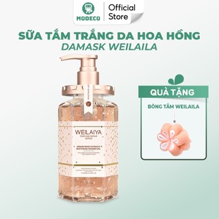 Sữa Tắm Nước Hoa Weilaiya Tuỷ Mật Cánh Hoa Hồng Damask Trắng Da, Dưỡng Ẩm, Lưu Hương Lâu - Tặng Kèm Bông Tắm