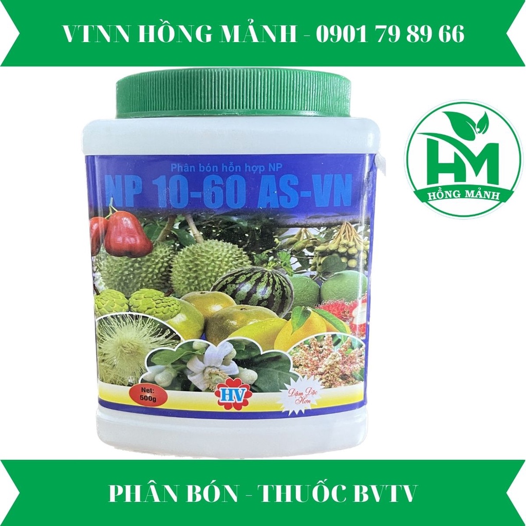 PHÂN BÓN HỖN HỢP 10-60 AS-VN HỦ 500GR