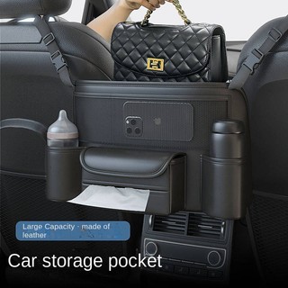 Automobile Storage Bag Front Seat Net Pocket Car Back Hanging Storage Bag Place Bag Shopping Bags Car Interior Decoration Car seat back storage bag car accessories