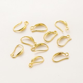 St.kunkka set 10 bông tai mạ vàng 18k 9 * 15mm