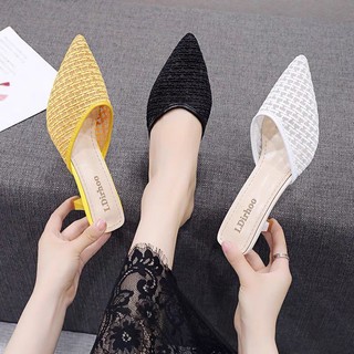 Sục lưới gót nhọn 7cm - Ảnh thật