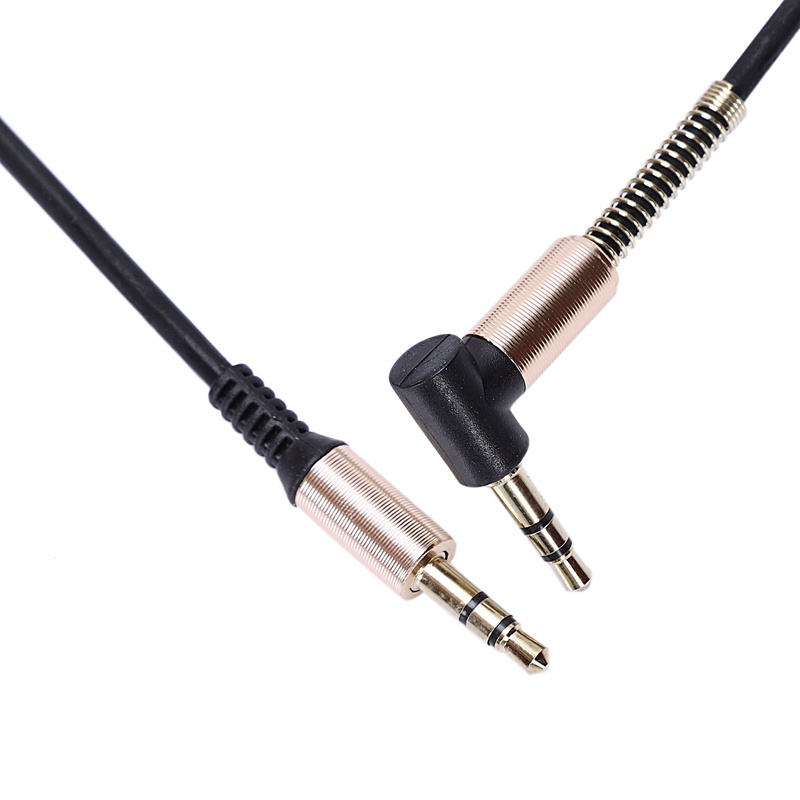 Cáp Âm Thanh Aux Jack 3.5mm 3.5mm Góc 90 Độ Chuyên Dụng Cho iphone Đen