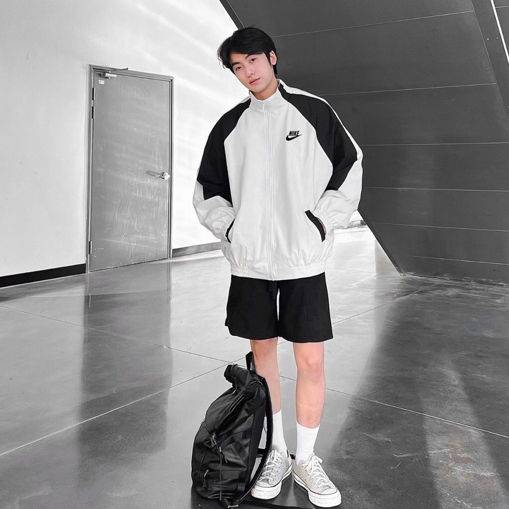 Áo Khoác Nike Nam Nữ Chất Dù Cao Cấp Chính Hãng Logo Thêu Vintage CLICKA FASHION 703