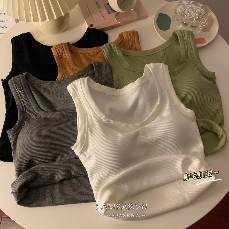 Áo Khoác Sát Nách Dáng Ôm Dày Dặn Ấm Áp Thời Trang Hàn Quốc