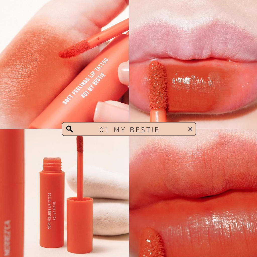Son môi siêu mềm và siêu lì Merrezca Soft Feelings Lip Tattoo 2 g. -auth Thai