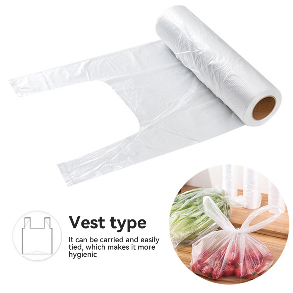 Set 100 Túi Đựng Thực Phẩm Dạng Vest Dùng Một Lần Tiện Lợi
