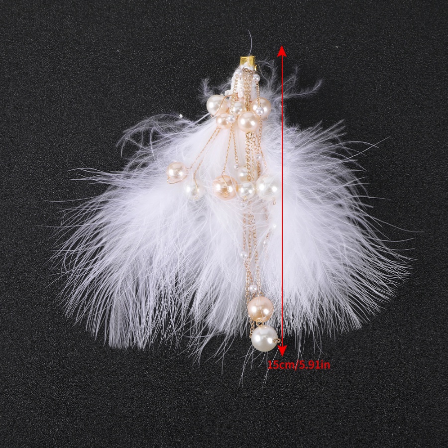 Set 2 Kẹp Tóc Hình Lông Vũ Thời Trang Hàn Quốc