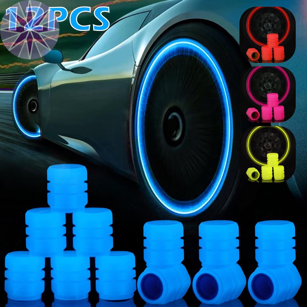 12 Nắp Van Bánh Xe Phát Sáng Trong Bóng Tối Tkc0653