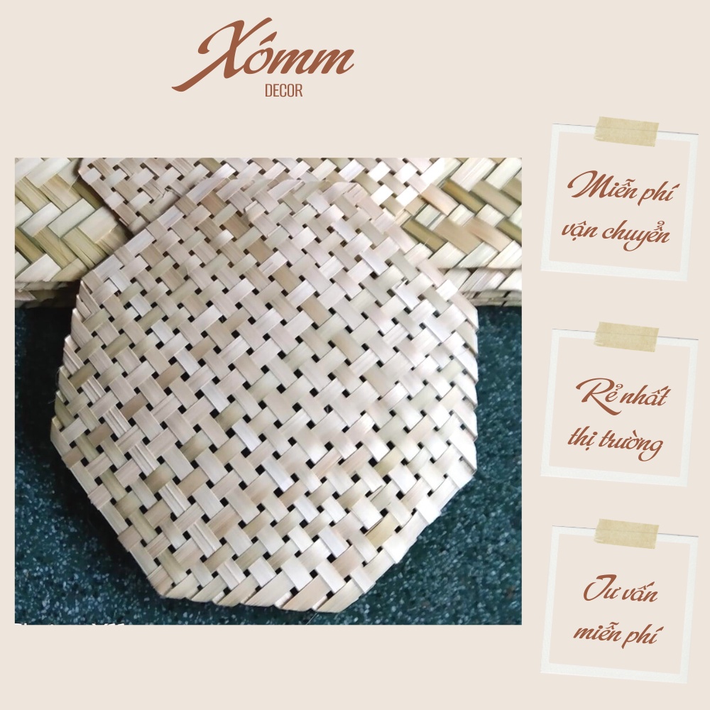 Vỉ tre đan hấp bánh, lót chố xôi, xửng hấp, nén dưa cà muối, lót đế nồi cách nhiệt đủ kích thước (sỉ sll)