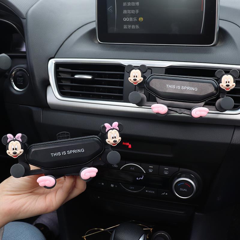 Giá Đỡ Điện Thoại Gắn Taplo, Kính Lái Ô Tô Gắn Hoạ Tiết Hoạt Hình Dễ Thương