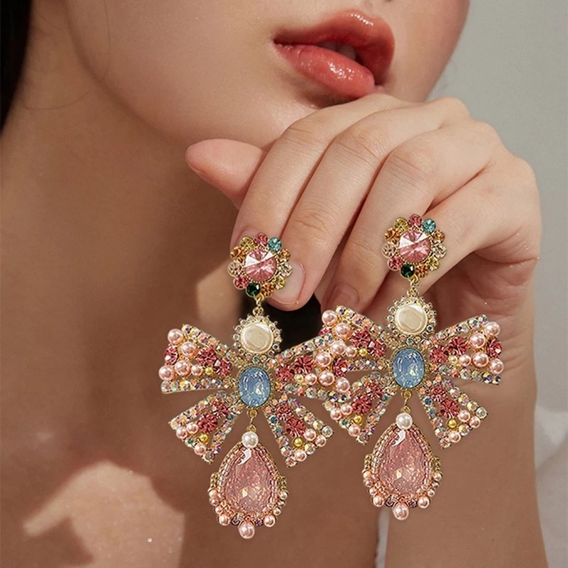 Bông Tai Hình Giọt Nước Ngọc Trai Nhiều Màu Mềm Mại Phong Cách Nhật Hàn Thời Trang Mùa Hè Cho Nữ