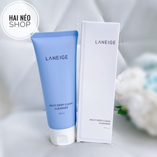 Sữa rửa mặt làm sạch sâu loại bỏ bụi mịn và nhờn bẩn LANEIGE Multi Deep-Clean Cleanser 150ml (Hàn)