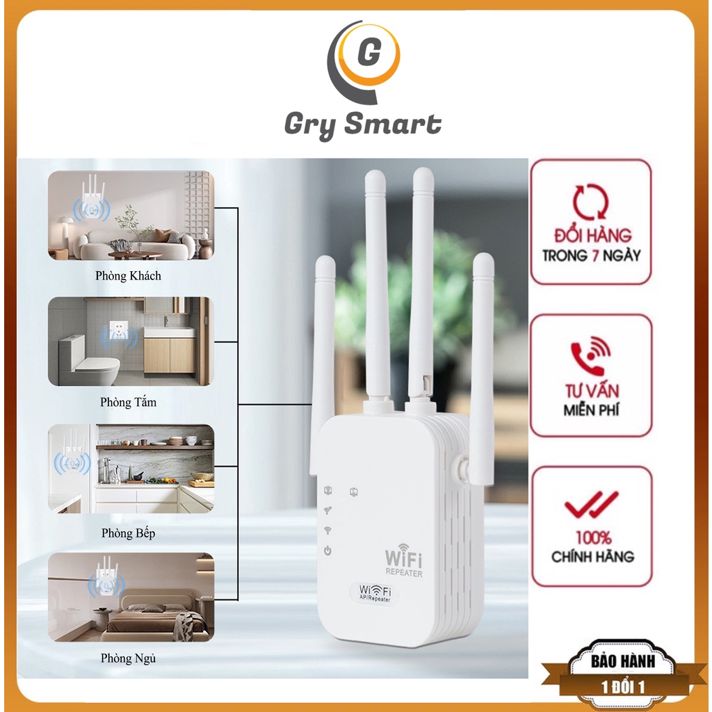 Bộ Kích Sóng Wifi 4 Râu Tốc Độ Cao 300Mbps Kiêm Cục Kích Wifi Không Dây Siêu Mạnh, Bộ Kích Wifi Kết Nối Xa, Ổn Định | BigBuy360 - bigbuy360.vn