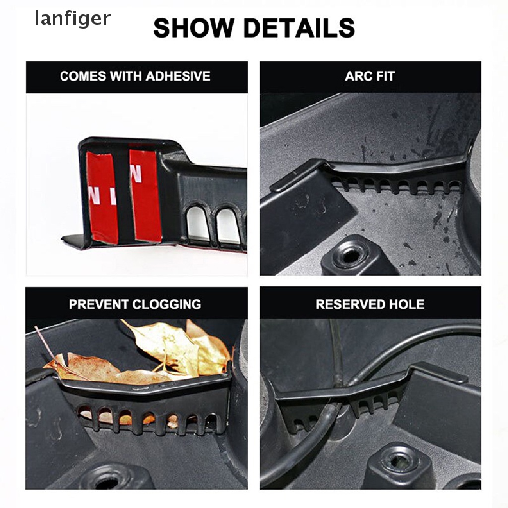 1 Cặp Viền Lưới Lọc Nước Chống Rò Rỉ Phía Trước Trang Trí Xe Hơi Tesla Model Y