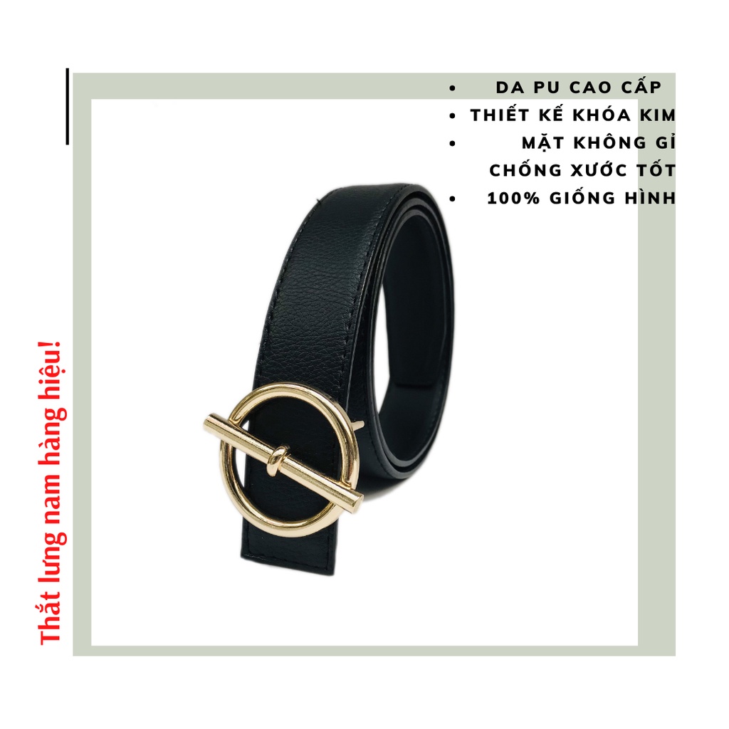 Thắt Lưng Nam Thời Trang Cao Cấp, Dây Nịt Nam Đẹp (Dây Đen)