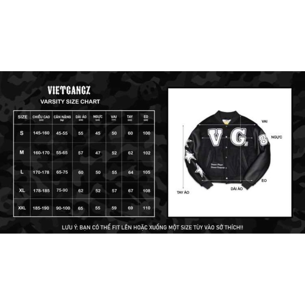 Áo Varsity Vietgangz Car Club Base