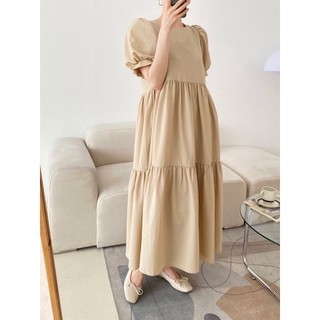 Váy suông babydoll dáng tầng phom Oversize rộng - Hàng QCCC