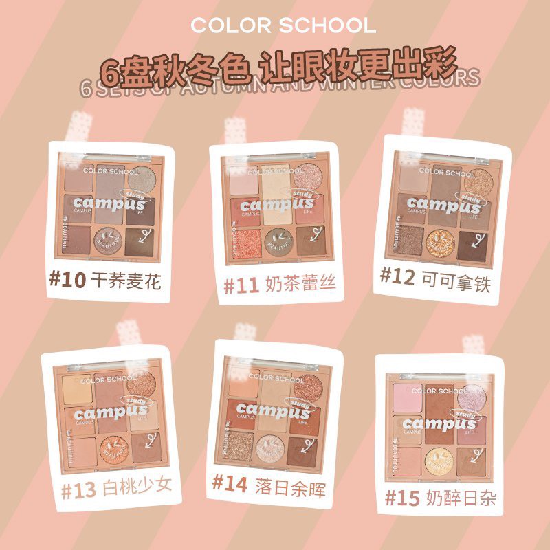 Bảng mắt 8 ô Color school playing magic cube eyeshadow