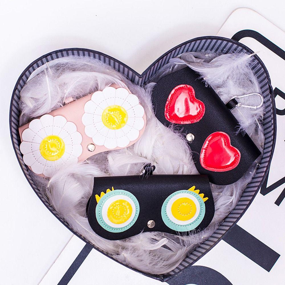 Túi Đựng Mắt Kính Bằng Da PU Họa Tiết Hoạt Hình Dễ Thương