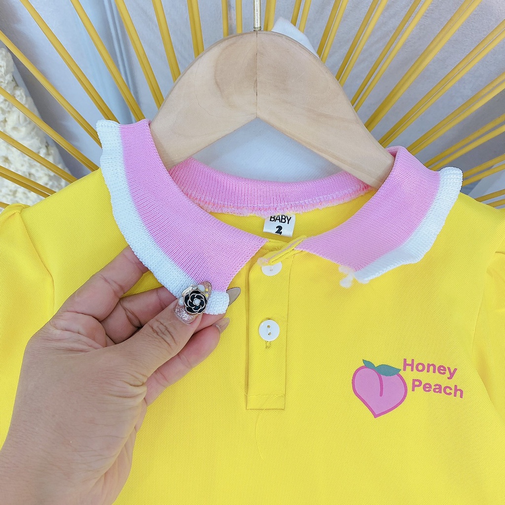 Váy polo cá sấu 3 màu siêu xinh cho bé gái