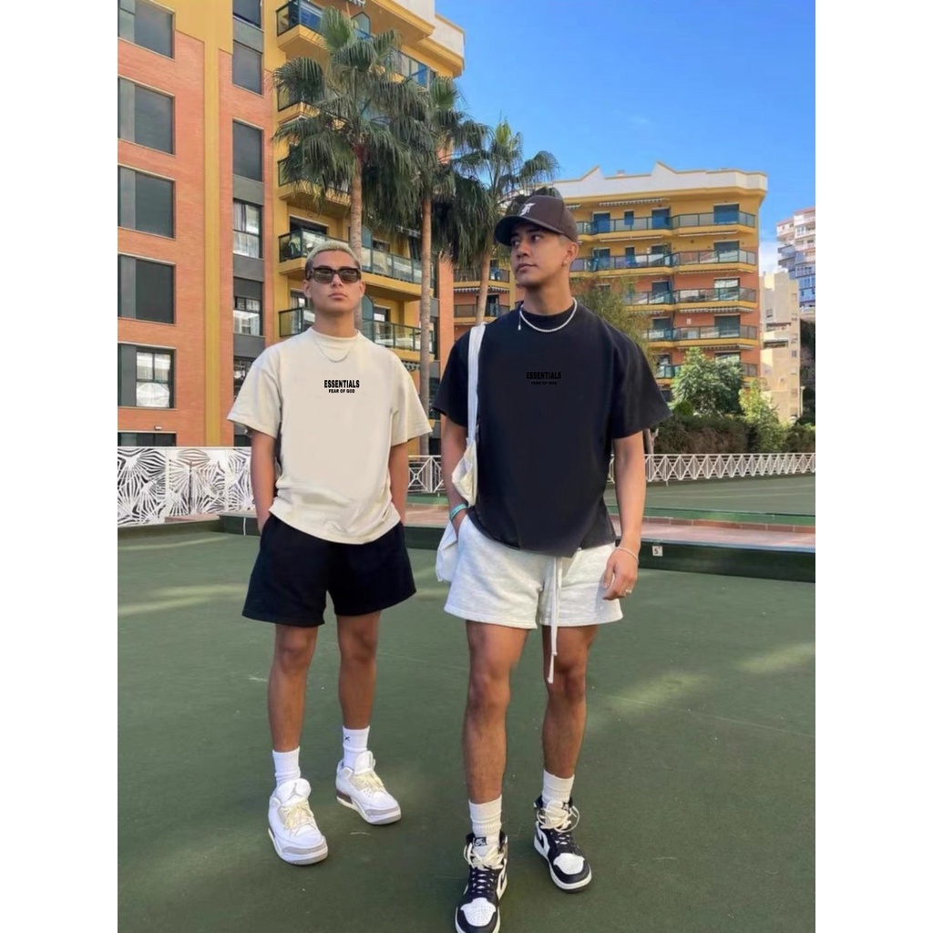 Áo thun ESSENTIALS, áo phông tay lỡ nam nữ unisex