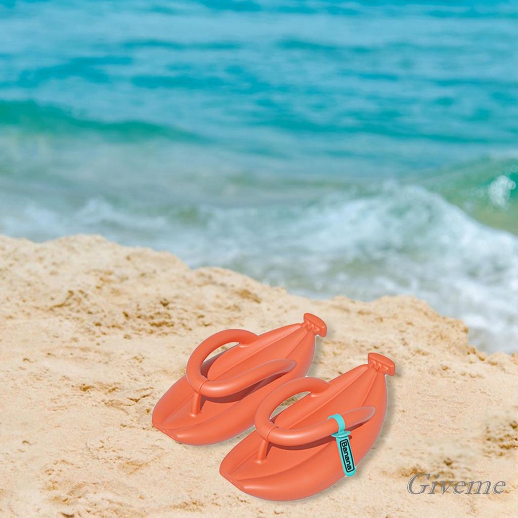 Dép Xỏ Ngón EVA Đế Dày Mềm Mại Chống Trượt Họa Tiết Quả Chuối Thời Trang Mùa Hè